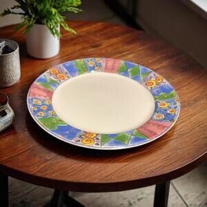 Sango Sue Zipkin Dinner Plate Biscotti 10 5/8"D Oven Safe 3023